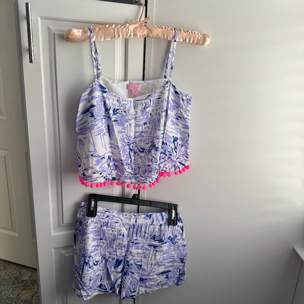 Lilly Pulitzer Two-piece short set, size 00